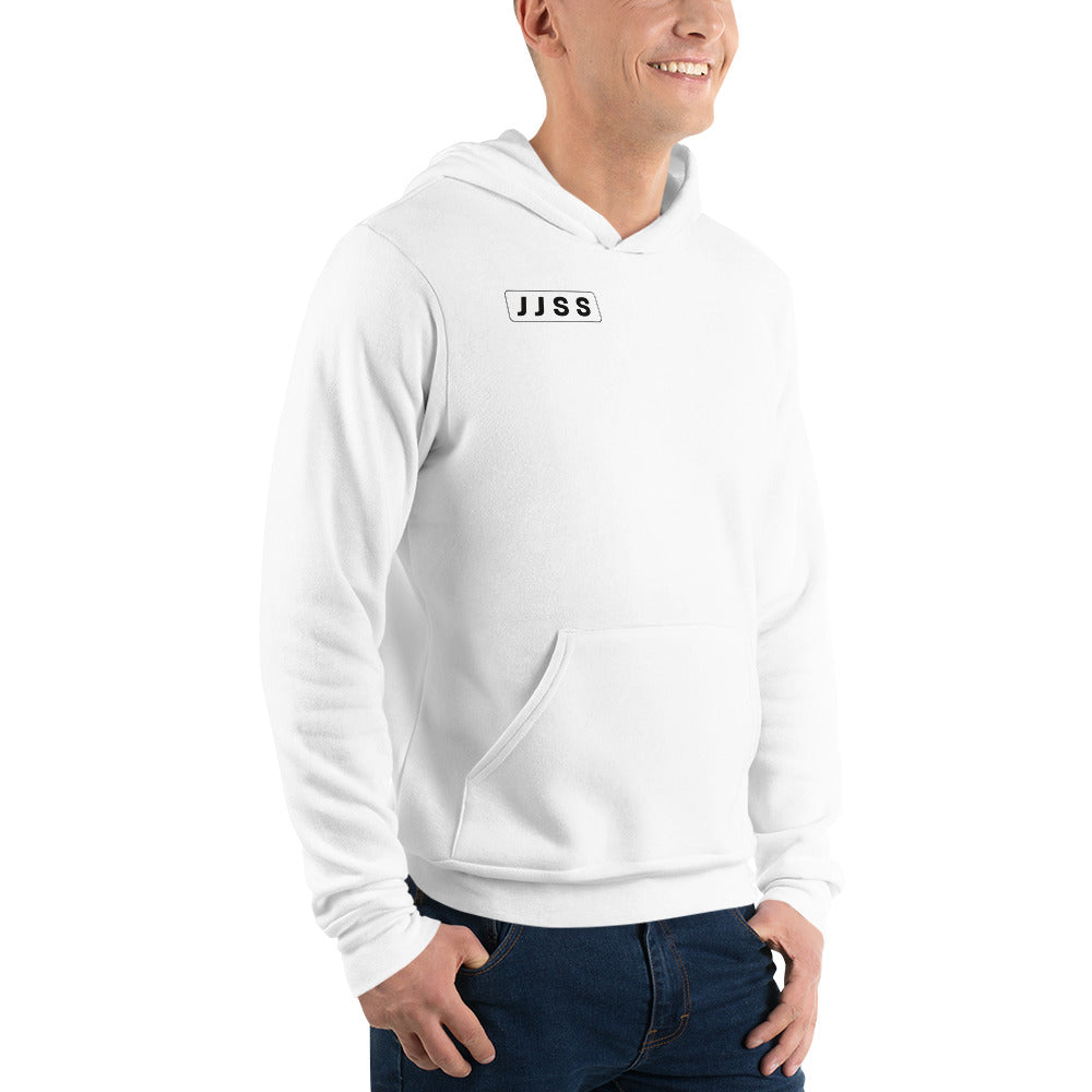 JJSS Bella+Canvas White Unisex hoodie