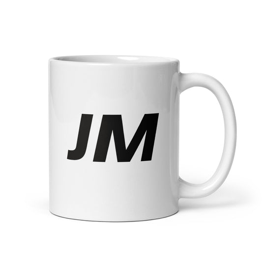 JJSS White glossy mug