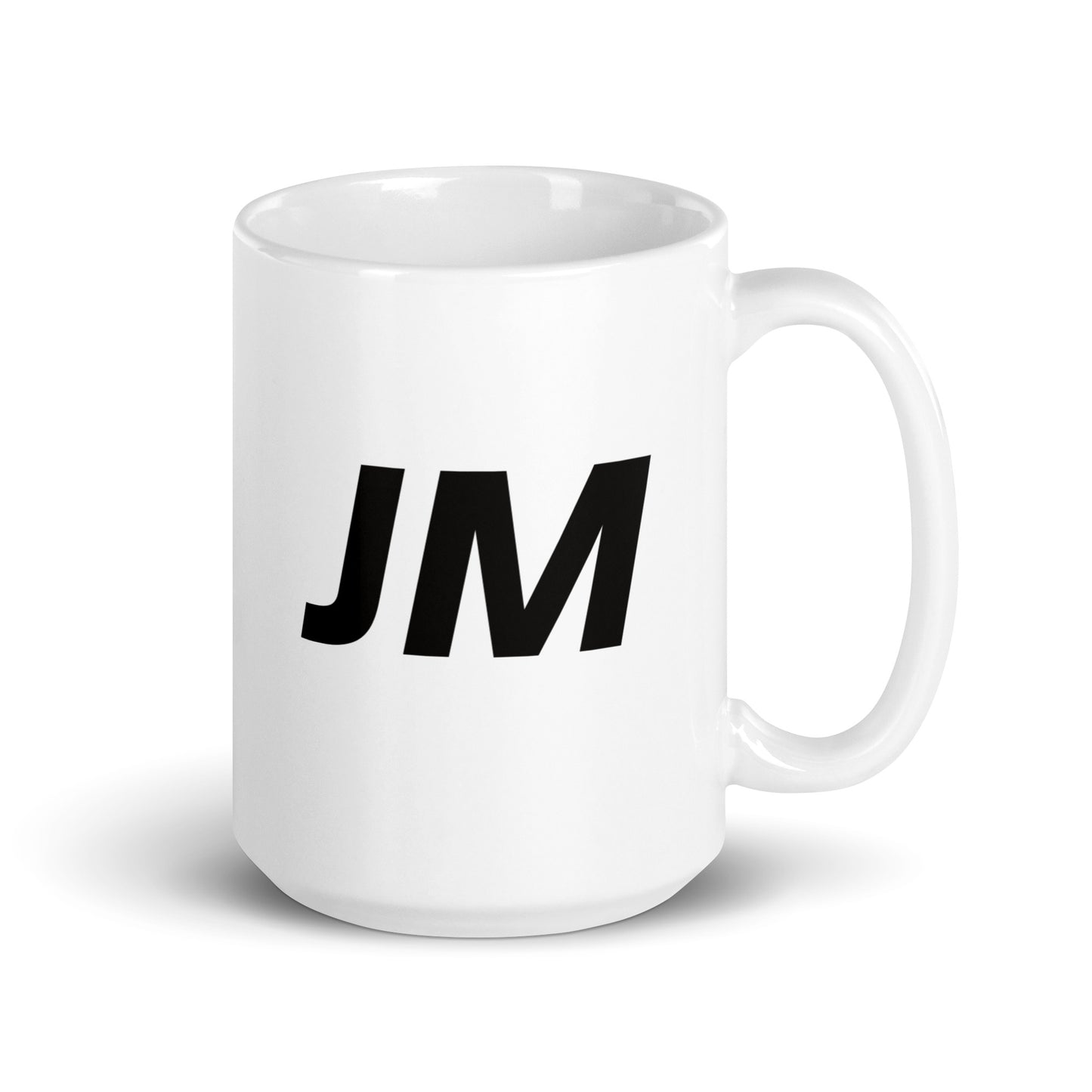 JJSS White glossy mug