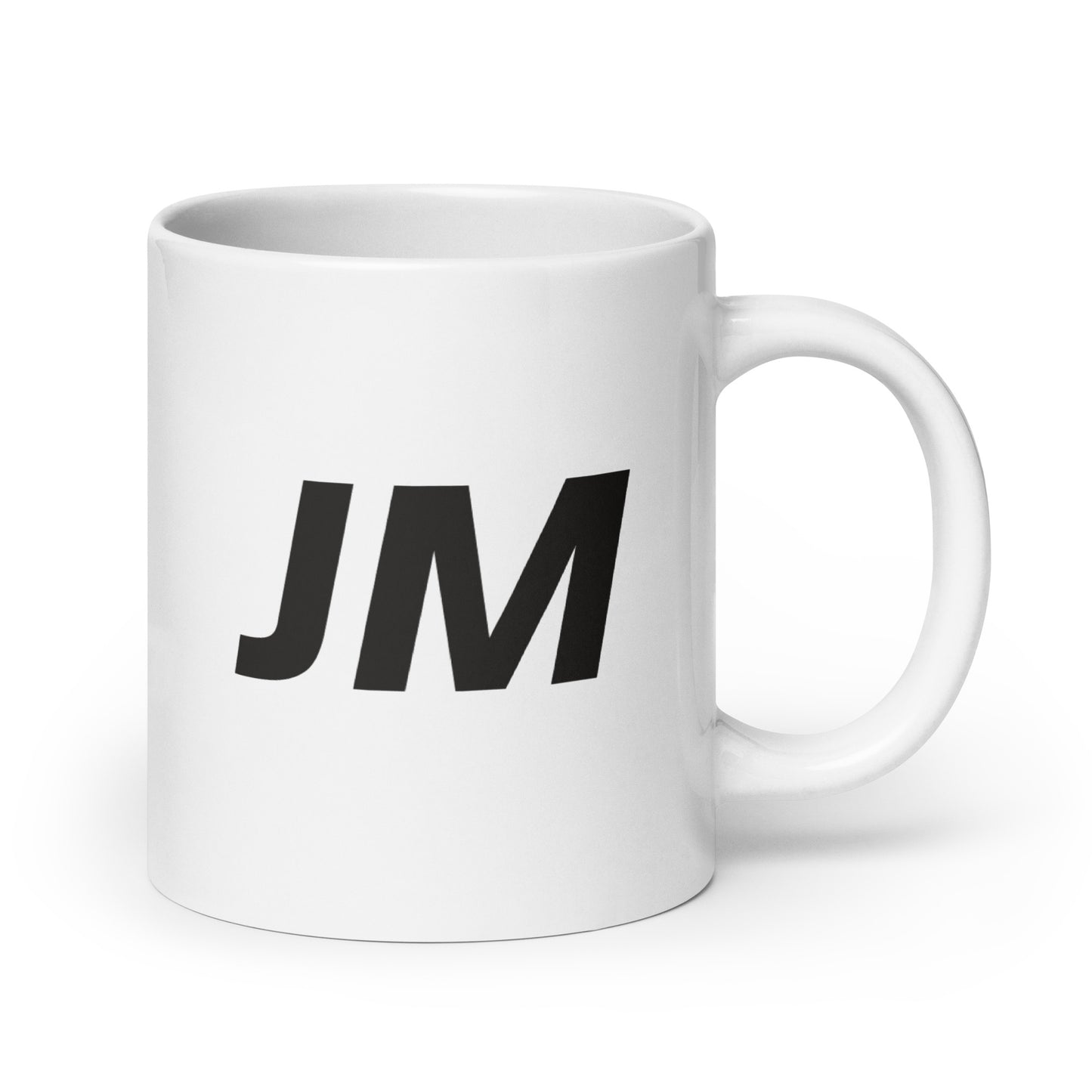 JJSS White glossy mug