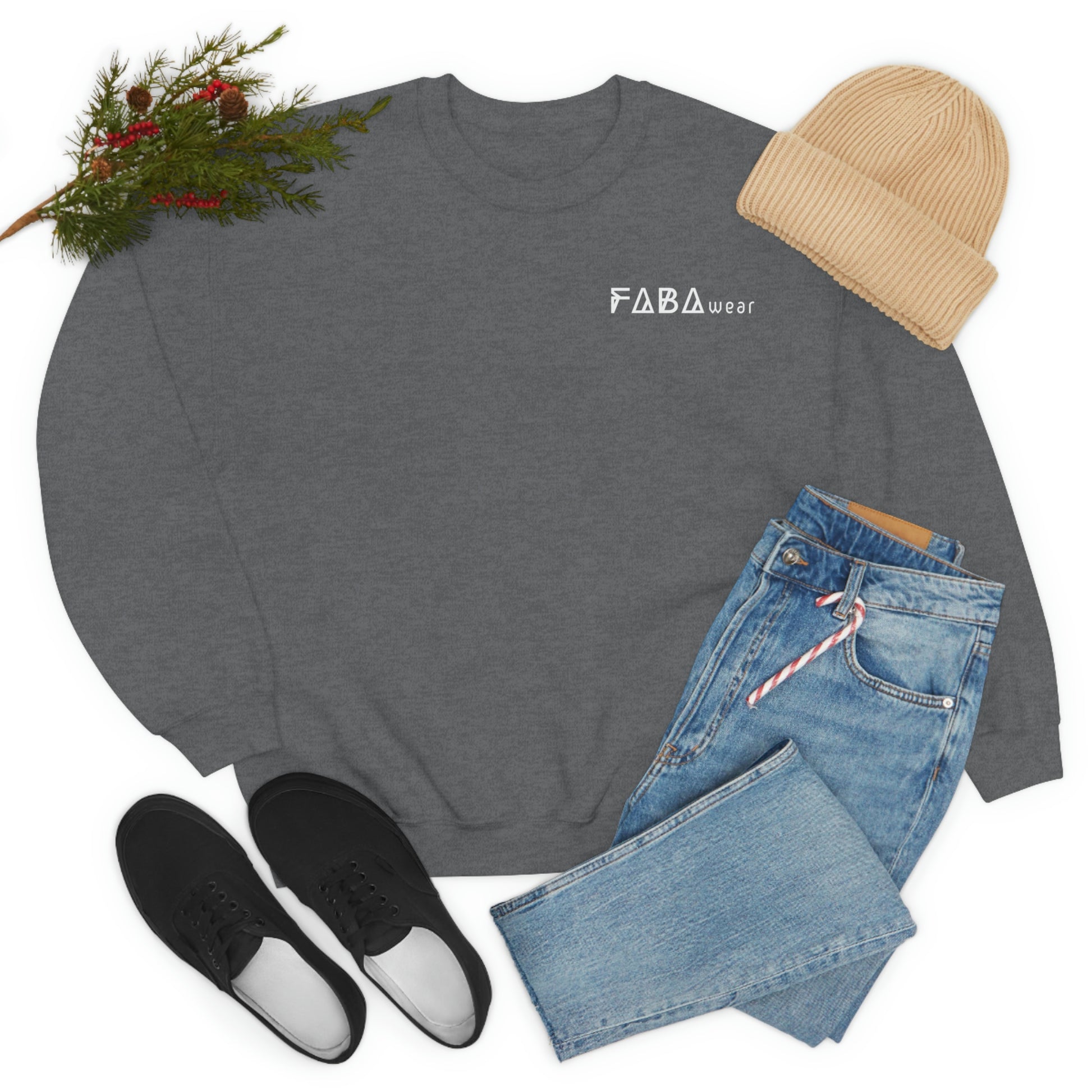 FABA - Unisex Crewneck Sweatshirt Dark Grey